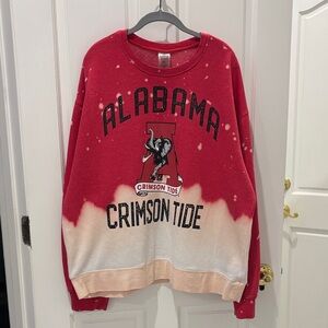 Gameday Couture Alabama Crimson Tide Red and Cream Sweatshirt Size XL
